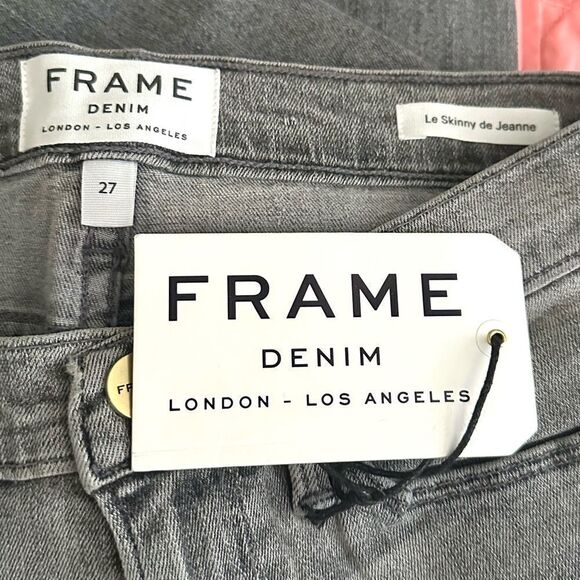 Frame Le skinny de Jeanne gray wash jeans, size 27 - Picture 10 of 11